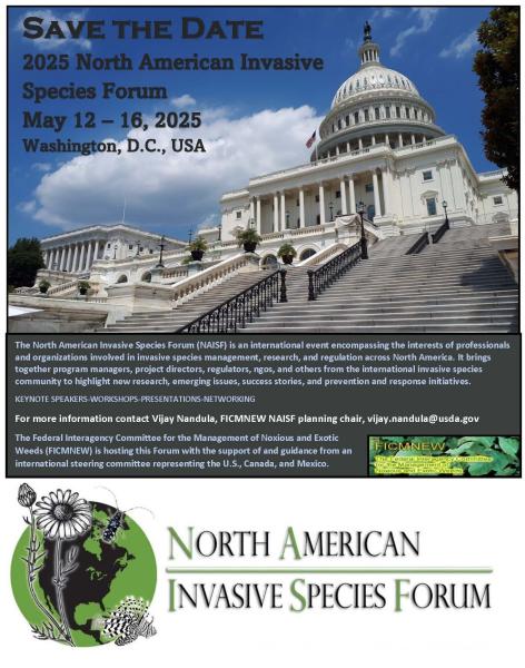 2025 North American Invasive Species Forum - Save the Date